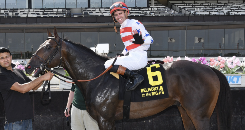 Jockey Flavien Prat posts five wins on Thursday’s nine-race card at Belmont at the Big A