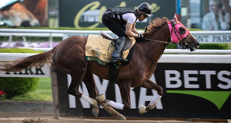 Master Fencer breezes five furlongs in preparation for G1 Belmont